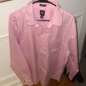 GAP Men's Light Pink Button Down Shirt
